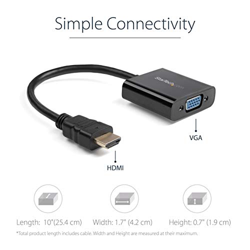 image for StarTech.com 1080p 60Hz HDMI to VGA High Speed Display Adapter - Activ