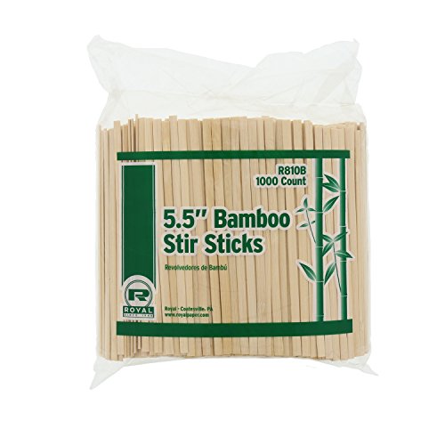 Royal Bastoncini per Mescolare il Caffé in Bamboo