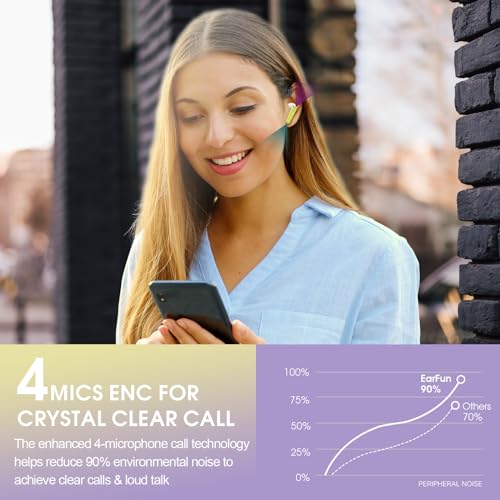 Kicoeon-Auriculares-Inalambricos-Auriculares-Bluetooth-53-HiFi-Estereo-con-4-HD-Mic-Reproduccion-de-36H-IP7-Impermeable-Cascos-Inalambricos-Bluetooth-Control-Tactil-Carga-Rapida-USB-C-Amarillo