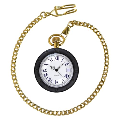 Image of Vintage Quartz Pocket Watches for Men with Chains, Analog Pocket Watch for Women, Gifts for Dad /Grandpa Gifts for Him for Birthday