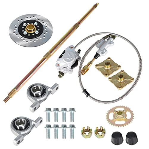 32in Go Kart ATV Live Rear Axle Kit Replacement for Go Kart ATV Quad and Drift Trikes
