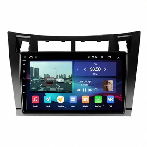 Radio Coche 2 DIN Pantalla para Toyota GR 86 ZN8 2021-2024 Mirror Link, Incell Touchscreen Radio Coche con Bluetooth USB/Eq Comandos Al Volante Cámara, 4 Nuclear 4G+64G