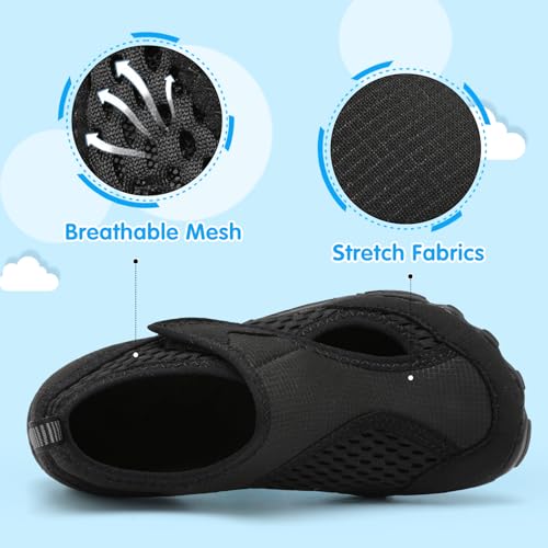 XIHALOOK Water Shoes for Kids Boys Girls Wide Toe Barefoot Quick Dry for Beach Swim Pool Surf Aqua Sports2