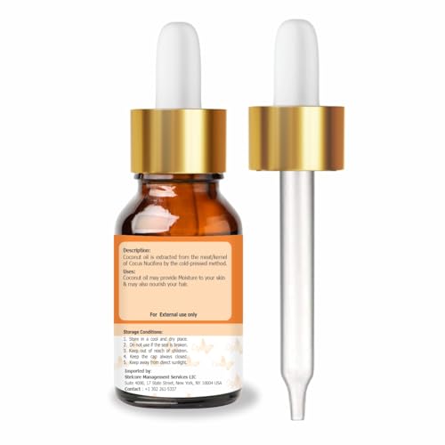 Image of Crysalis Coconut (Cocos Nucifera) Oil|100% Pure & Natural Undiluted Carrier Oil Organic Standard For Skin & Haircare|Nourishes & Softens Skin, Improves Skin Appearance, Prevents Dry Hair-30ml