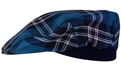 Casquette plate tartan Earl of St Andrews mixte en taille unique élastique