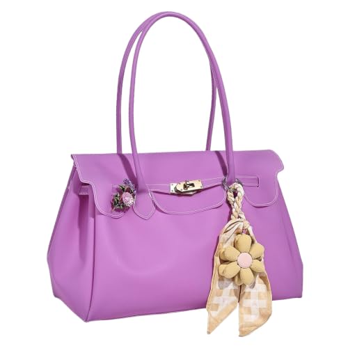 Sac de plage d'été violet en PVC vintage Y2K pour vos journées ensoleillées