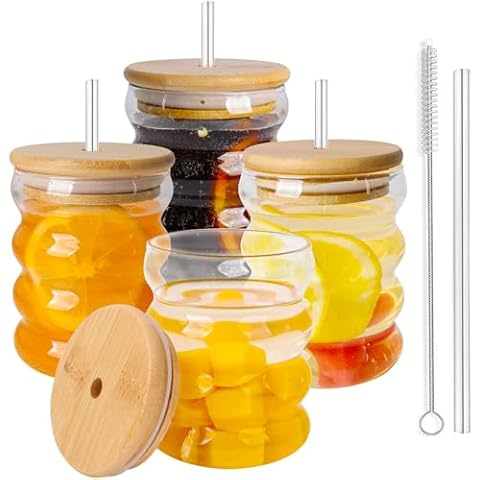 BELICOO Vintage Ripple Glass Cocktail Set Cover