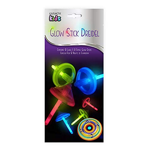 Hanukkah Glow Stick Dreidels for Chanukah