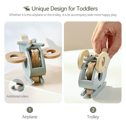Youuys Montessori Holzspielzeug Hubschrauber, Baby Interesse Kultivierung Konzentration Enhancement Spielzeug