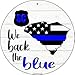 South Carolina Back The Blue Novelty Circular Sign C-1269