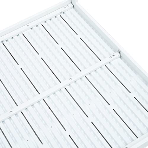 Table basse blanche carrée en PEHD solide pour simplifier la vie - 8