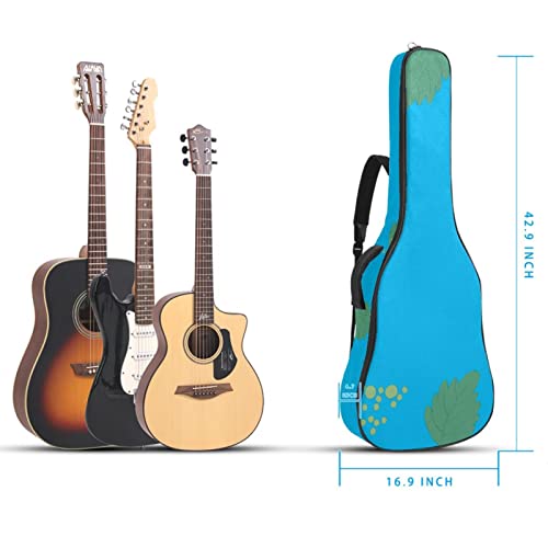 Housse pour guitare acoustique – Motif floral et feuilles – Bleu – 1 cm d’épaisseur – Étanche – 101,6 cm – 104,1 cm d… - Les Beatles, Paul McCartney, John Lennon, RIngo Starr, George Harrison Housse pour guitare acoustique - Motif floral et feuilles - Bleu - 1 cm d'épaisseur - Étanche - 101,6 cm - 104,1 cm d… – Image 6