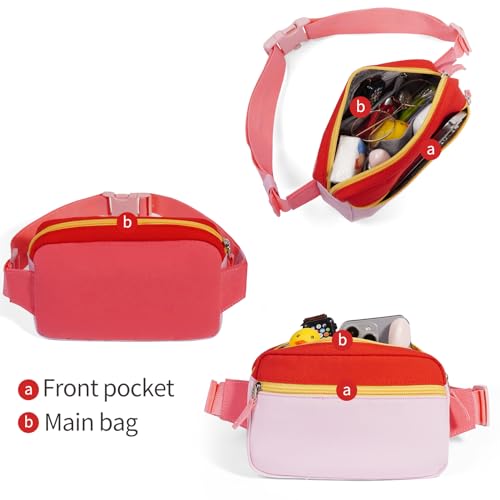 Image of Fanny Pack Birthday Gifts for Teen Girls 7-13, Kids Crossbody Belt Bag | Back to School Gifts, Cute Preppy Girl Fashion Accessories with Adjustable Strap, Trendy Stuff for Travel & Dorm Essentials