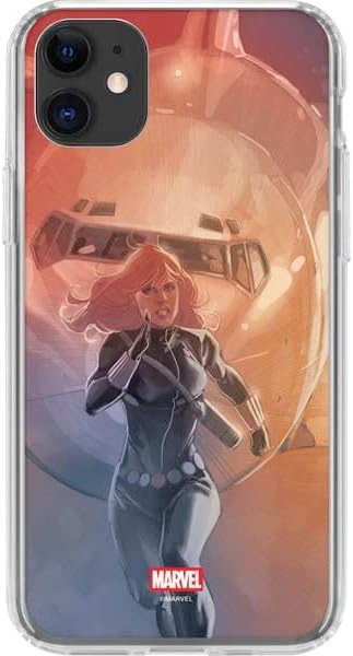 Skinit Clear Phone Case Compatible with iPhone 11 - Officially Licensed Marvel Black Widow Widowmaker Design