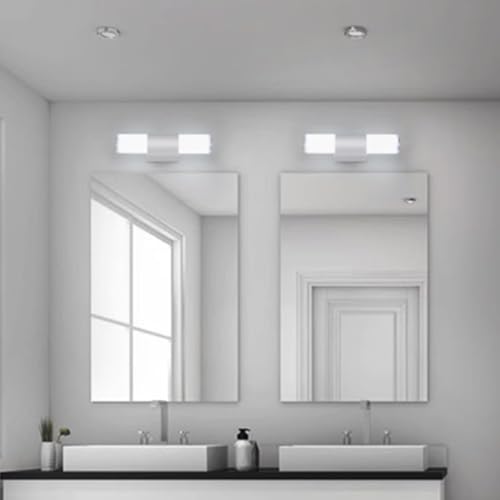 Aplique de pared interior moderno de aluminio plateado y acrílico con diseño limpio 7