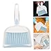 OATIPHO Mini Dustpan and Brush Set with Ergonomic Handle Soft Bristles for Gentle Cleaning Integrated Design for Easy Storage Plastic for Desk Sofa and Use