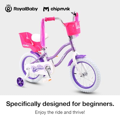 Image of Chipmunk Kids Bike Toddlers 12 14 16 18 Inch Wheel Bicycle Beginners Boys Girls Ages 3-11 Years, Multiple Color Options