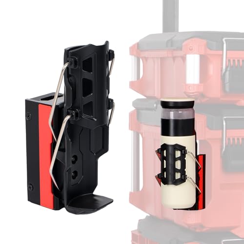ZOZOplay Adjustable Cup Holder Attachment for Milwaukee Packout, Drink Organizer Accessory for Tools, Compatible with Packout Tool Box