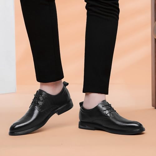 Men's Dress Shoes Pointed Toe Patent Leather Lace Up Oxford Shoes Fashion Tuxedo Walking Prom Business Derby Shoes for Men2