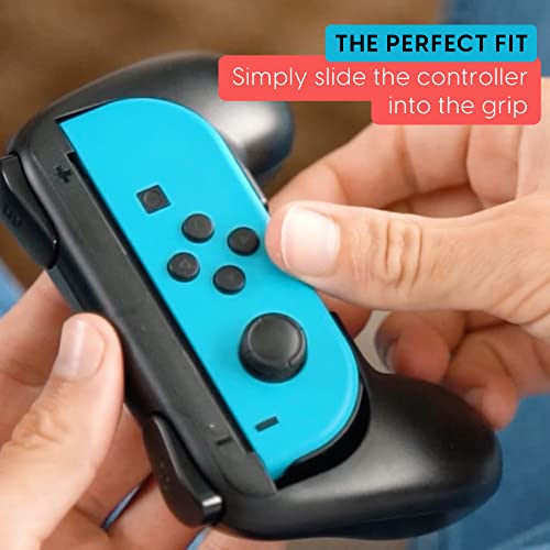 Talkworks Grips for Nintendo Switch Joycon Controller (2 Pack) - Game Accessories Joy-Con Handheld J