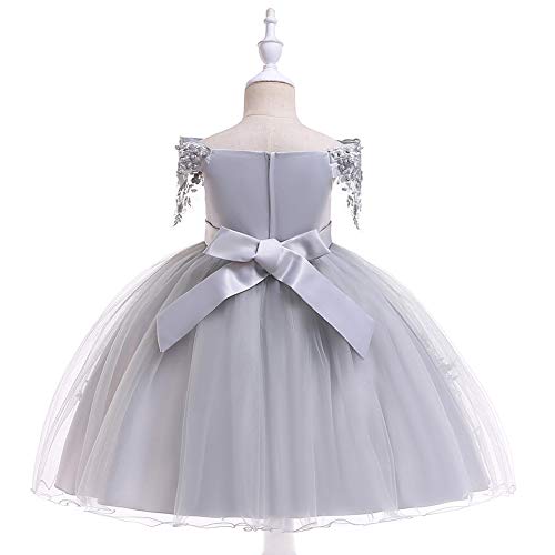 Beads Girls Dresses Princess Dress Wedding Party Bridesmaid Dress Prom Gowns with Sleeves Age 3-10 Years2