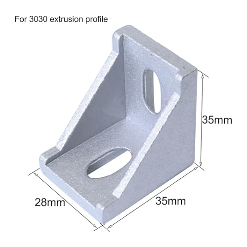 Conectores en L contra holguras en perfiles extruidos de aluminio serie 20S 3