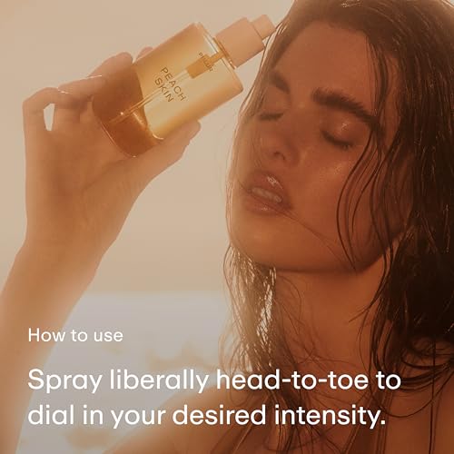 Image of PHLUR Peach Skin Body Mist, 3 Fl Oz - Hair and Body Perfume for Women | Peach Bellini, Bergamot, Vanilla Orchid, Milky Sandalwood & Sheer Amber Fragrance Body Spray