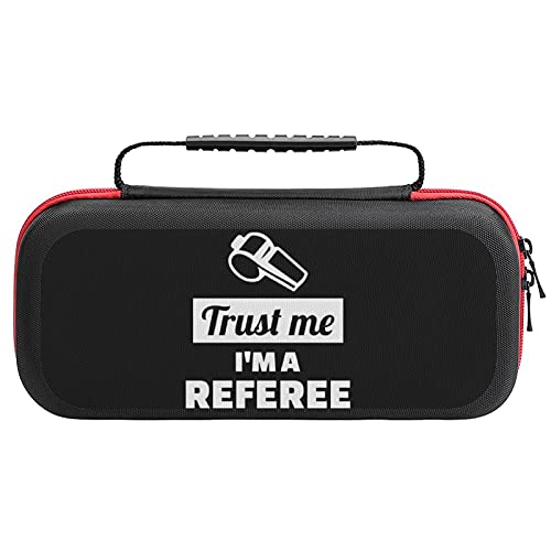 Football Soccer Referee Storage Case for Switch Game Console and Accessories, Traveling Carrying Case Bag Game Bag