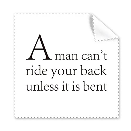 Quote Don't Let Others Ride Your Back Cleaning Cloth Phone Screen Glasses Cleaner 5pcs