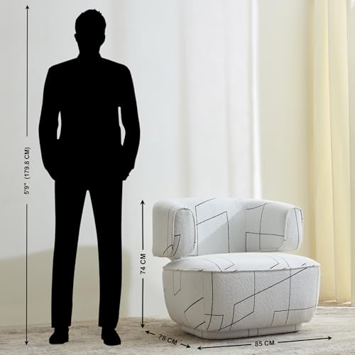 Image of Home Centre Alpine Accent Chair - White