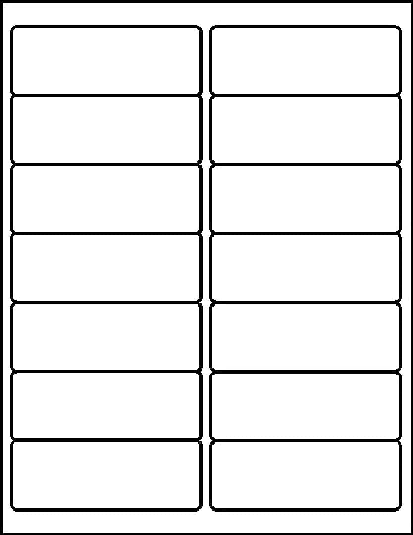 MACO Printable Labels for Mailing - Laser/Ink Jet Compatible Shipping Address Return Labels, 14 per Sheet, 1-1/3 x 4", Box of 100 Pages/1400 Labels, White