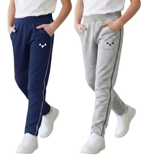 Image of Boys Regular Fit Cotton Pants, Track Pants and Lowers for Boys Age 4-14 Years Kids
