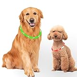 🐕3 modos de LED collar perro luz -- Presione el botón para poner y cambiar el modo de LED collar perro luz: Modo de flash rápido, de lento, de fijo y de apagado. Es perfectamente apto para su necesidades diferrentes.