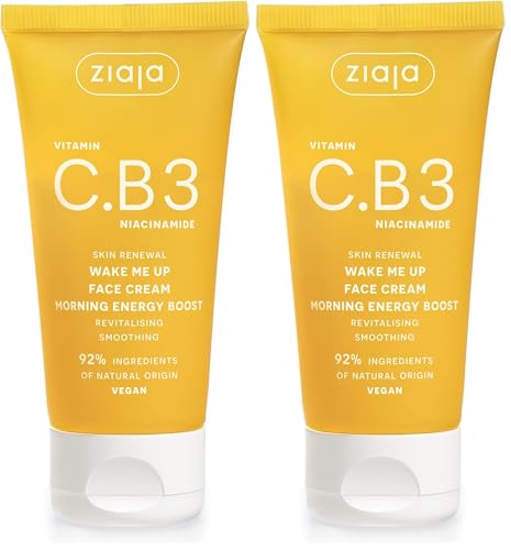 Ziaja Vitamin C.B3 Niacinamide Wake Me up Face Cream 50ml (Paquete de 2)