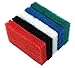 Pro-Graad 6pcs Scrubbing Pad Kit Interchangeable Reusable Handle | 5 Different Scrubbing & Scouring Pads: Red, White, Blue, Green, Black | for Bathroom, Kitchen, Grill, Teak, Boat Hull Bottom Cleaning