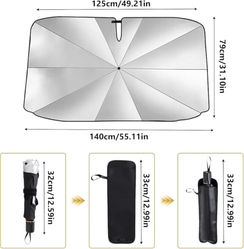 Audi RS6 2009-2010 parasol paraguas protector solar coche 2