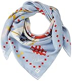 Pendleton Womens Silk Scarf, Wild Blossoms Blue, One Size
