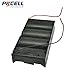 PKCELL 4-Slot D Size Battery Holder Contain Two Wires (4pc)
