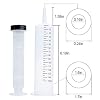 6pcs 150ml Syringes Large Plastic Syringe for Scientific Labs and Dispensing Multiple Uses