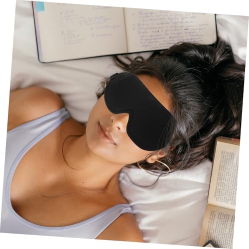 TEMPNAP 立体凹槽鼻翼付き全遮光アイマスク 通気性メモリーコッ採用 睡眠用快眠パッチ オフィス 学生向け仮眠グッズ