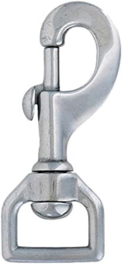 Weaver Leather #17 Flat Swivel Snap (Chrome Brass), 1"