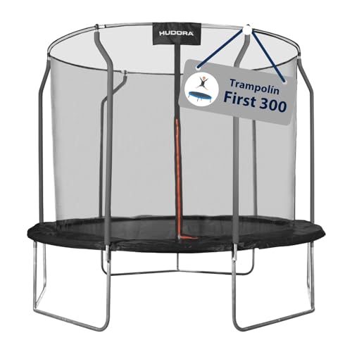 HUDORA First Trampolín para Exteriores con Red de Seguridad, para niños y Adultos, Multicolor