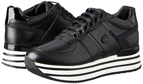 Lumberjack Hilda, Scarpe con Lacci Donna, Black