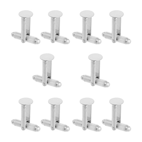 FunnyDay Piercings Clásicos 10 Pzas Hombre Plateados miniatura 1