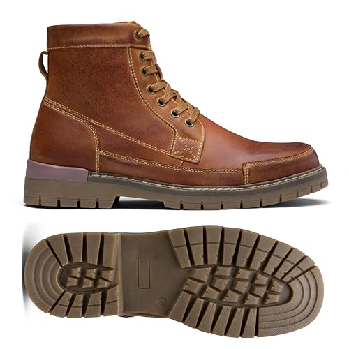 Image of Jousen Mens Boots Casual Motorcycle Boot for Men Chukka Zipper Combat Botas Para Hombre Fashion
