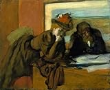 Taille Par DéFaut: (58x90cm) XcBAIHOUD De Célèbres Tableaux Imprimer Affiche Graffiti Paintings Conversation d\'Edgar Degas Toile Avec Image Pour Décoration Murale 60x90cm
