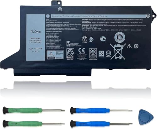 Image of WY9DX Laptop Battery Replacement for for Dell Latitude 5420 5520 Precision 15 3560 Series RJ40G 01K2CF 075X16 0WK3F1 0M3KCN 005R42 11.4V 42Wh 3500mAh 3-Cells