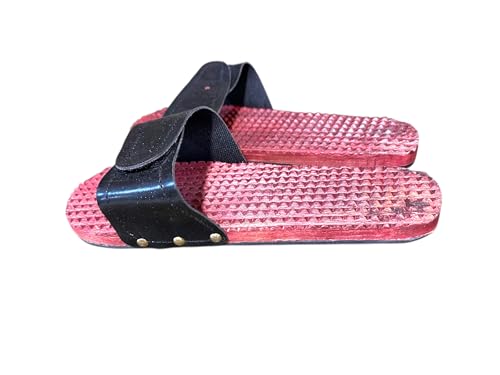 Wooden Acupressure Slippers for Men & Women 10.5 Inches Handcrafted Reflexology Sandals with Anti-Slip Grip and Therapeutic Design3