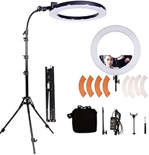 GSKAIWEN 18 in 65W LED Makeup Ring Light with Mirror for Lash Lamp Beauty Light Eyebrow Tattoo Light Eyelash Extension Lamp Studio Video Photography Light with stand, Phone Holder and Mirror