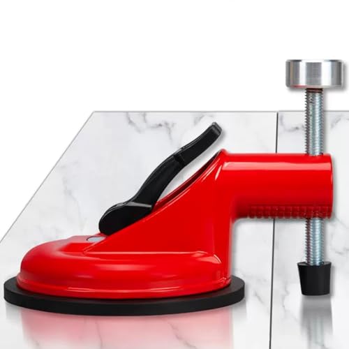 Tenditore a ventosa per installazione di piastrelle, per marmo, pietra e piastrelle in ceramica, 120 mm, ABS e acciaio inox, rosso